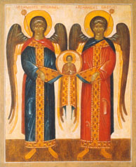 Thumbnail of religious icon: Archangels