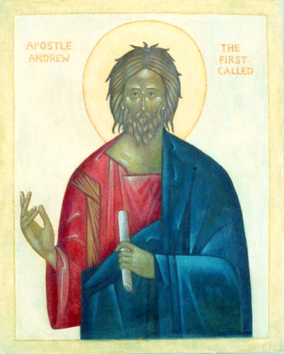 Religious icon: Apostle Andrew the First Called
