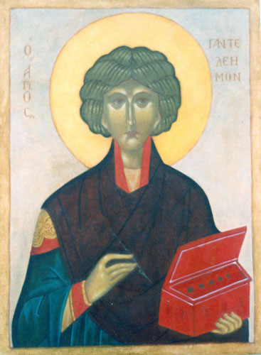 Religious icon: Holy Great Martyr Panteleimon